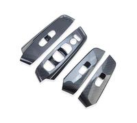 Moulures intérieures de voiture pour N&issan pour Sentra pour Sylphy 2020-2024 en fibre de carbone pour interrupteur de lève-vitre intérieur (style fibre de carbone)