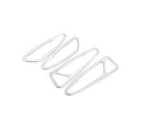 Moulures intérieures, Garniture de poignée de Porte intérieure pour Stelvio 2017 2018 2019 2020 (Couleur : Argent)