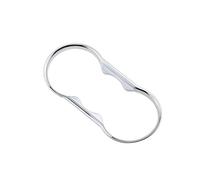 Moulures Intérieures pour Ford pour Fiesta pour MK7 2009 2010 2011 2012 2013 Console De Voiture Support De Verre d'eau Panneau Cadre Garniture Moulages Intérieurs (Couleur : Argent)