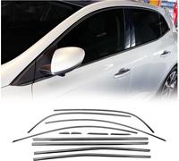 Moulures pour Renault Megane 2015-2020 Inox foncé 12pcs