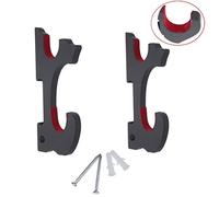 Moumou Lot de 2 Crochets muraux pour épée de Samouraï Support de présentation réglable pour Katana Wakizashi Tanto Genji, 2-Tier Padded