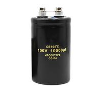 MOUMOUTEN 10000UF/100V 50 * 80mm Condensateur électrolytique à boulon de haute capacité pour les systèmes d'alimentation et les applications à haute tension