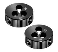 MOUMOUTEN 2 filières rondes M2x0,4 mm en acier rapide