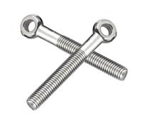 MOUMOUTEN Anneau de levage M8 x 60 mm, 10 pièces, vis en acier inoxydable 304, boulons semi-filetés pour connexion de corde, entrepôt, atelier, port