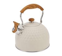 MOUMOUTEN Bouilloire Sifflante Sur la Cuisinière, 2,5L Bouilloire Sifflante En Acier Inoxydable Théière Bouilloire Chauffage Efficace Théière Sifflante Sur la Cuisinière Avec Poignée D'isolation Ther