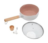 MOUMOUTEN Casserole Japonaise Antiadhésive avec Couvercle 18cm | Alliage d’Aluminium Double Bec Verseur pour 1-2 Personnes