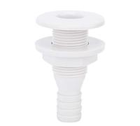 MOUMOUTEN Évent de vidange de Yacht en Plastique ABS, connecteur Marin à Travers la Coque pour Bouchon de Sortie de vidange de cale, Connexion de Tuyau, Accessoire Durable et léger pour (3/4 Pouce)