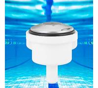 MOUMOUTEN Jet d'air De Baignoire, Jet à Bulles d'air en Plastique, Buse d'air De Spa, Accessoire De Salle De Bain, Protection Unique avec Anneau en Caoutchouc, Conception à Neuf Trous