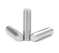 MOUMOUTEN Lot de 10 tiges filetées M12 x 45 mm, finition en acier inoxydable 304, longues tiges filetées pour fixations de meubles et de maintenance industrielle