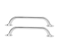 MOUMOUTEN Lot de 2 poignées de Maintien Marines de 14,25 Pouces, Main Courante de Bateau Robuste en Acier Inoxydable Poli avec Une capacité de 400 LB pour Yacht, Camping-Car,