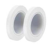 MOUMOUTEN Lot de 2 rouleaux de ruban PTFE blanc haute température 10 mm x 10 m, tissu isolant, ruban de presse à sublimation thermique en vinyle pour machine à sceller sous vide