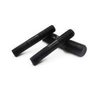 MOUMOUTEN Lot de 20 tiges filetées doubles M8 x 100 mm, en acier au carbone de grade 8.8, finition oxyde noir, longueur égale, pour fixations de meubles et de maintenance industrielle