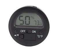 MOUMOUTEN Mini Thermomètre Hygromètre Numérique, ABS, Température Et Humidité, Jauge électronique Ronde Intégrée Portable, Boîtes à Cigares, Casiers, Espaces Rampants, Reptiles D'intérieur