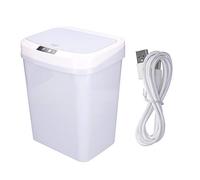 MOUMOUTEN Poubelle à capteur Automatique, Poubelle à Technologie Infrarouge de 15 L avec Couvercle, sans Contact pour Une élimination hygiénique des déchets