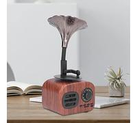MOUMOUTEN Rétro Gramophone, Boîte à Musique Haut-Parleur sans Fil Portable Vintage 5W USB Rechargeable Haut-Parleur Bluetooth Rétro pour Bureau, Fête à Domicile