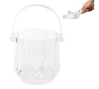 MOUMOUTEN Seau à Glace En Cristal, Petit Récipient à Glaçons Acrylique Domestique Transparent Refroidisseur De Vin De Bière De Champagne, Avec Poignée Pour Congélateur (non secret)