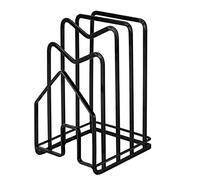 MOUMOUTEN Support de Rangement pour Planche à Découper, Organisateur de Comptoir de Cuisine, Support d'Organisateur en Fer, Rangement de Cuisine Multifonctionnel, pour Planches à (Black)