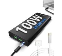 Moun-Batterie Externe Gravity 100 26800 Mah,Usb-C Power Delivery 100w Avec Câble Magsafe2 Pour Macbook,Recharge Rapide Pour Ordinateurs,Iphone,Samsung,Et Autres Appareils