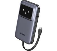Moun-Uno Batterie Externe 10000mah 30w Câble Usb C Intégré Power Bank Charge Rapide Emoji Affichage Compatible Avec Iphone 16 Plus Pro Max 15 14 Galaxy S25 Ultra S24 S23