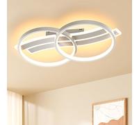 MOUNM LED Plafonnier,Moderne Lampe de plafond 30W 3000K-6000K, Symbole Musical design Chambre Eclairage,Luminaire interieur deco avec Telecommande Dimmable,Lampe pour salon bureau cuisine -41cm