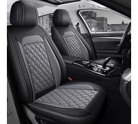 MounSgk Housses de siège de voiture pour Toyota Corolla Cross Fj Land Cruiser Previa Camry Urban Cruiser Imperméable 5 sièges Coussin de siège protège la housse de siège, gris