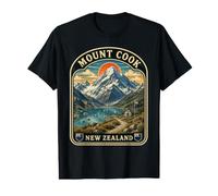 Mount Cook Nouvelle-Zélande Vintage Alpes du Sud T-Shirt Graphique avec Valeur
