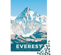 Mount Everest Travel Print, Puzzle Papier 1000 Pièces, 70x50cm/1000pcs | Pour un loisir d'hiver sans écran : ce puzzle adulte 1000 pièces offre une activité classique pour Noël.
