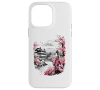 Mount Fuji Cherry Blossoms Geisha Japanese Garden Japan Art Coque pour iPhone 14 Pro Max