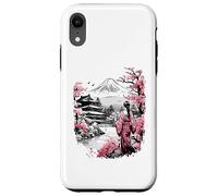 Mount Fuji Cherry Blossoms Geisha Japanese Garden Japan Art Coque pour iPhone XR