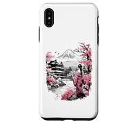 Mount Fuji Cherry Blossoms Geisha Japanese Garden Japan Art Coque pour iPhone XS Max