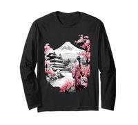 Mount Fuji Cherry Blossoms Geisha Japanese Garden Japan Art Manche Longue