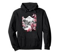 Mount Fuji Cherry Blossoms Geisha Japanese Garden Japan Art Sweat à Capuche