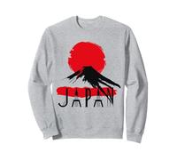 Mount Fuji Japan Design - T-Shirt esthétique Minimaliste Soleil Rouge Sweatshirt