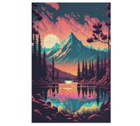 Mount Fuji, Japan Puzzles en Bois 1000 Pièces Adultes, Poster Jigsaw Puzzle, Design Unique Jouet ÉduChatif pour Adolescents Et Enfants （78×53cm）