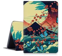 Mount Fuji Sakura Étui papillon pour Samsung Galaxy Tab S9 Ultra et S8 Ultra 14,6", plusieurs angles de vue avec porte-stylo S, mise en veille/réveil automatique pour Galaxy Tab S9 Ultra