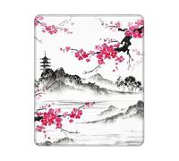 Mount Fuji Tapis de souris avec base en caoutchouc antidérapant, imperméable, tapis de souris de jeu personnalisé carré pour ordinateur portable de bureau 25,4 x 30,5 cm