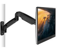 Mount-It! Bras de montage mural pour moniteur | Bras pour écran mural VESA | Le bras à ressort à gaz à mouvement complet s'adapte aux écrans 13 15 17 19 20 22 23 24 27 30 32 pouces avec 75
