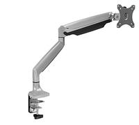 Mount-It! Support de Bureau pour écran Unique, entièrement Mobile et Hauteur d'articulation réglable, Convient pour écran d'ordinateur Compatible VESA de 53 à 81 cm (21 22 23 24 27 30 32 Pouces)