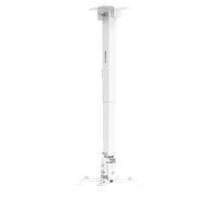 Mount-It! Support Mural ou de Plafond pour projecteur avec Montage Universel LCD/DLP pour projecteurs Epson, Optoma, Benq, ViewSonic - Capacité de Charge de 20 kg - Blanc