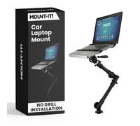 Mount-It! Support pour ordinateur portable de voiture, support sans perçage pour ordinateur portable pour camion et camionnette sur le siège passager avant, hauteur réglable pour écrans de 12 à 15,4