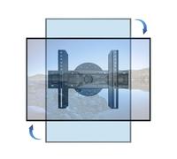 Mount-It. Support TV mural discret fixe avec fonction Rotation à mode portrait ou paysage compatible avec Samsung, Sony, Toshiba, LG, Panasonic, Sharp, LED, LCD, TV