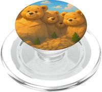 Mount Rushmore National Memorial US Teddy Bears Presedents PopSockets PopGrip pour MagSafe