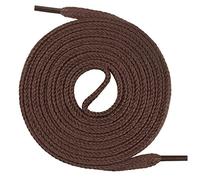 Mount Swiss Lacets Premium, 1 paire de lacets plats, 100% coton, indéchirables, largeur 7 mm, longueur 45-200 cm 170 cm marron