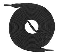 Mount Swiss Lacets Premium, 1 paire de lacets plats, 100% coton, indéchirables, largeur 7 mm, longueur 45-200 cm 110 cm noir
