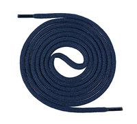 Mount Swiss Lacets ronds bleu marine 180 cm - 4,5 mm épais - robustes sans nœud - chaussures sécurité, bottes, randonnée, trekking, travail - embouts anti-effilochage - usage pro