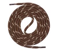 Mount Swiss Lacets ronds marron et beige 150 cm - 4,5 mm épais - robustes sans nœud - chaussures sécurité, bottes, randonnée, trekking, travail - embouts anti-effilochage - usage pro
