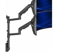 Mount-V120K Support Mural Ultra Large Pour Écrans Jusqu'À 49"", Peut Contenir 2 Écrans Ultra Larges Jusqu'À 15,2 Kg Chacun, Noir