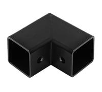 MOUNTAIN_ARK Lot de 8 connecteurs de tube carré de 2,5 cm en L, coude à 90 degrés