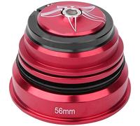 Mountain Bicycle Headsets Roulements, 44 mm à 56 mm en alliage en aluminium Bike Cycling, avant de la fourche avant Casque de rechange de bicyclette accessoire (Rouge 44/56 mm)