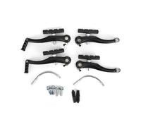 Mountain Bicycle V Brake Set Front and Rear 1 or 2 Pairs Black Aluminum Alloy Cycling Bike Brake Pads Durable Lightweight
